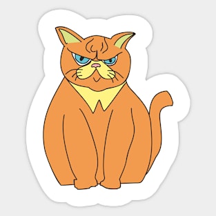 Orange cat Sticker